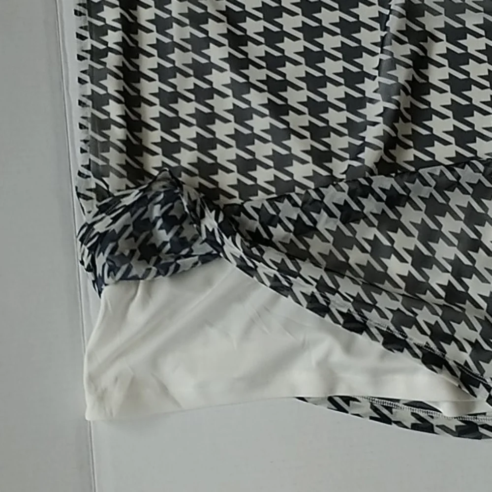 Rhino & Pelle, Black/White Mesh Dress, Sz M - Picture 12 of 12